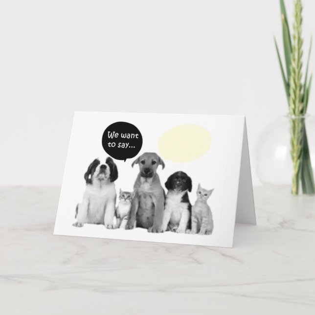 CARTE NOUS (PACK OF DOGGIES) DISONS HEUREUX ANNIVERSAIRE (Devant)