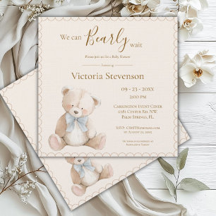 Carte Nous pouvons attendre le Baby shower de l'ours