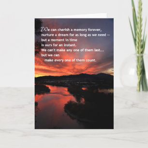 Carte Nous pouvons chérir un souvenir...Inspirationnel
