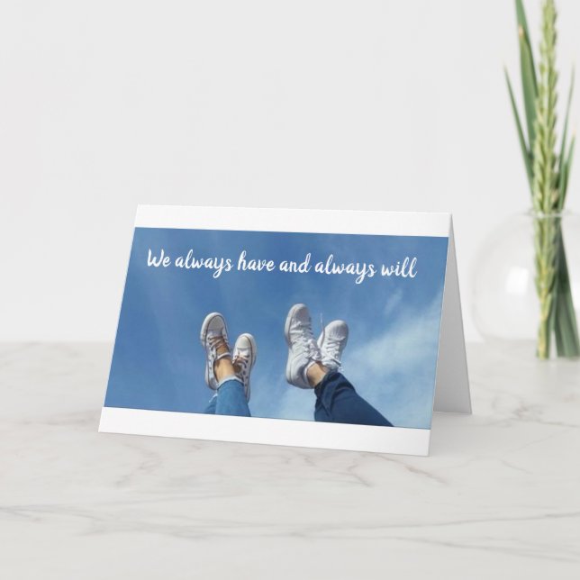 CARTE NOUS SERONS TOUJOURS *JEUNES AU COEUR* JEUX ANNIVE (Devant)