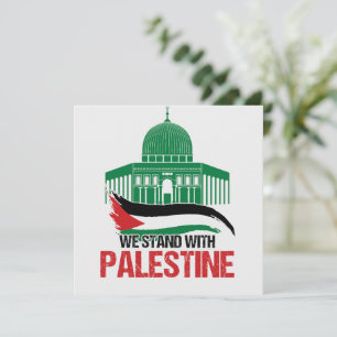 Carte Nous sommes avec la Palestine