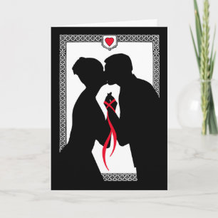 Carte Nous sommes engagés Cravate le noeud sceller l'acc