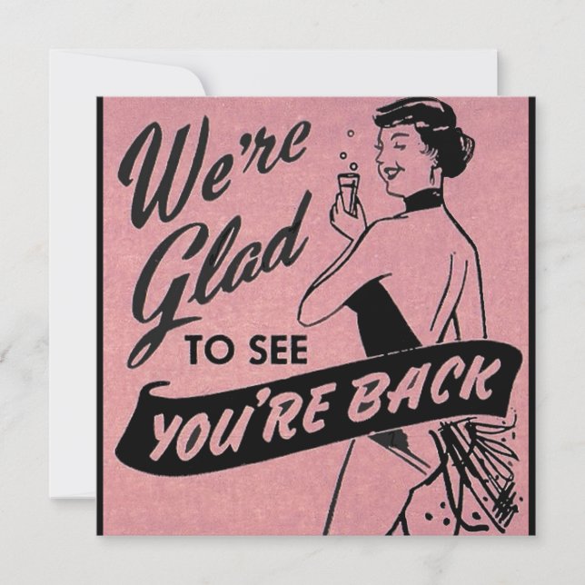 Carte Nous sommes heureux de vous voir revenir (Devant)