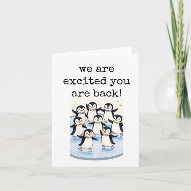 Carte Nous Sommes Heureux Que Vous Soyez De Retour, Cart (Devant)