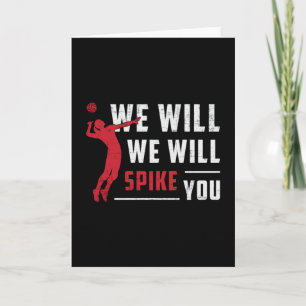 Carte Nous Verrons Vous Spike Beach Volleyball Joueur