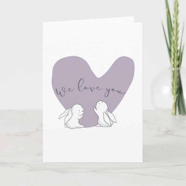 Carte Nous Vous Aimons (Devant)