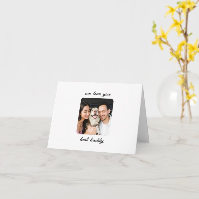 Carte Nous vous aimons le mieux : Un hommage sincère (Fleur jaune)