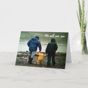 CARTE NOUS VOUS MANQUERONS ET VOUS SOUHAITERONS LE MIEUX