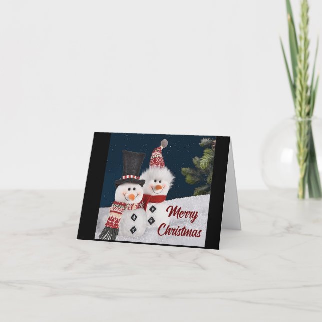 CARTE **NOUS** VOUS SOUHAITONS UN JOYEUX NOËL (Devant)