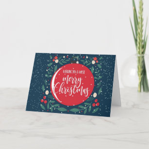 Carte nous vous souhaitons un joyeux noël