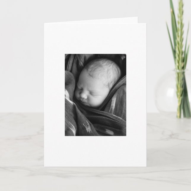 Carte nouveau bébé (Devant)