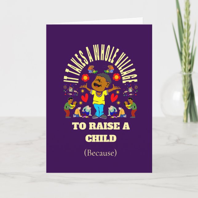Carte Nouveau bébé africain-américain (Devant)