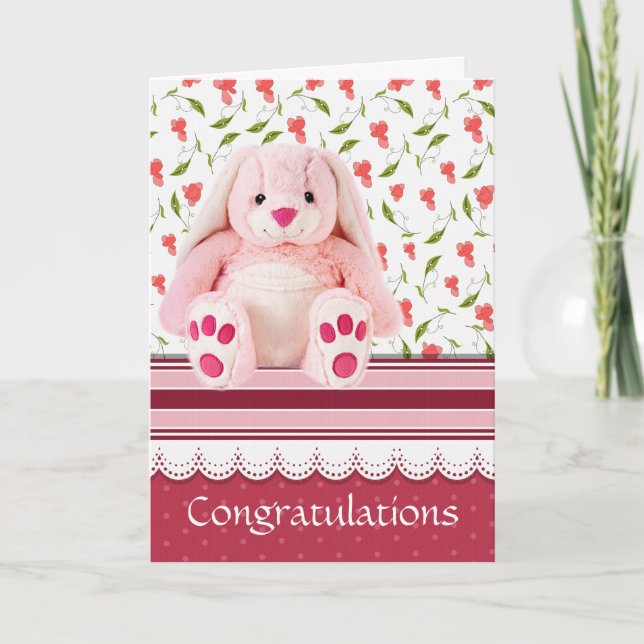 Carte nouveau bébé de félicitations (Devant)