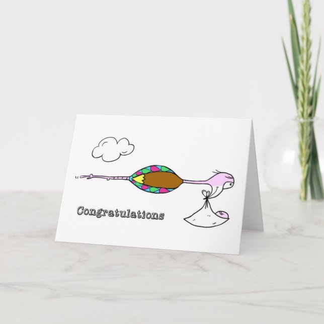 Carte Nouveau bébé - félicitations (Devant)