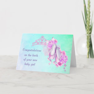 Carte Nouveau bébé Félicitations Félicitations Ballet Th