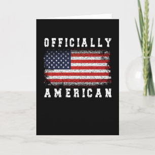 Carte Nouveau cadeau citoyen américain Fiers American Ci
