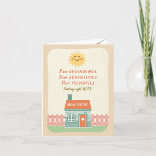 Carte Nouveau chez vous Félicitations Nouveaux AVENTURES