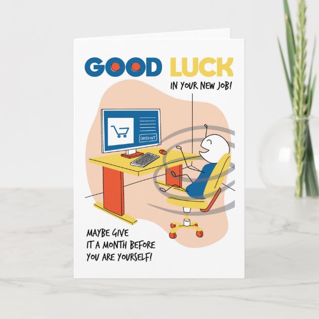 Carte Nouveau job Funny Be Yourself Félicitations Card (Devant)