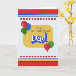 Carte Nouveau Papa Fête des Pères Présentation du Nouvea