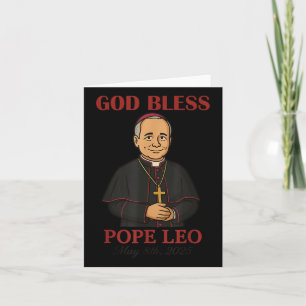 Carte Nouveau Pape 2025 Dieu bénisse le Pape Leo Xiv 8 m