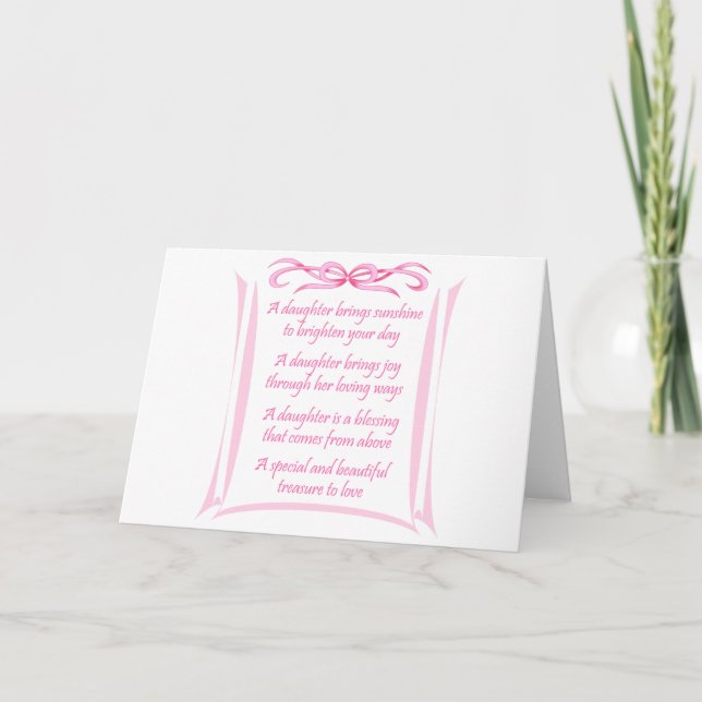 Carte Nouveau poème fille (Devant)
