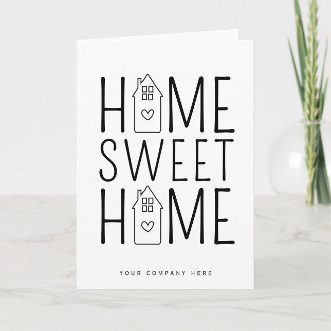 Carte Nouveau propriétaire Maison Sweet Home Immobilier (Devant)