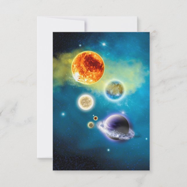 Carte Nouveau système solaire (Devant)