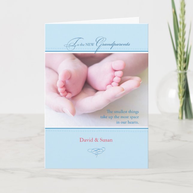 Carte Nouveaux grands-parents, personnalisables, personn (Devant)
