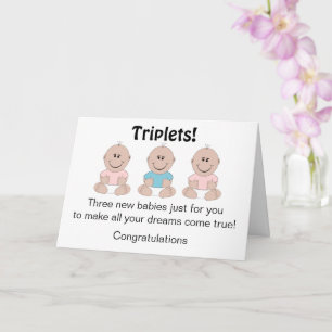 Carte Nouveaux Triplets nés