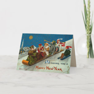 Carte Nouvel An vintage