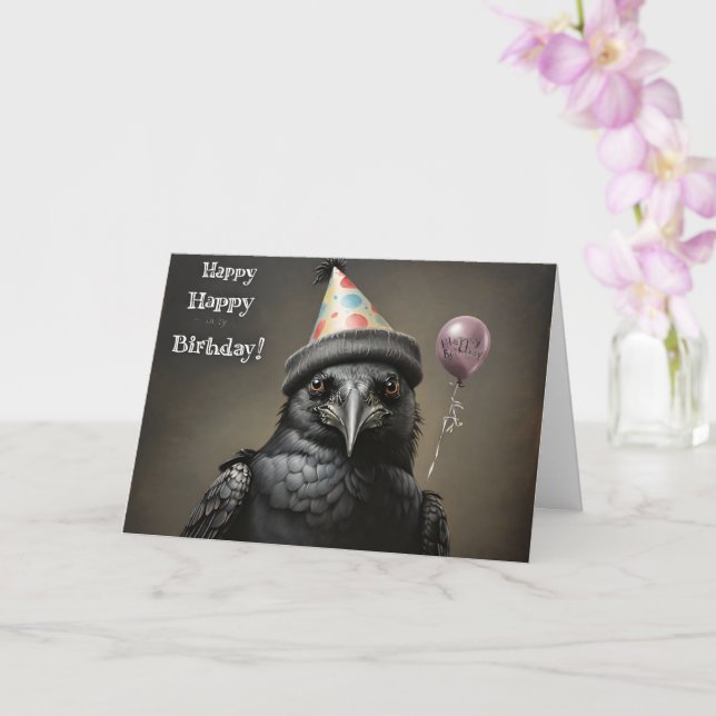Carte Nouvel anniversaire heureux (Orchidée)