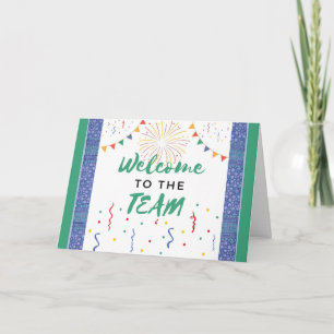 Carte Nouvel employé Bienvenue dans l'équipe Message de