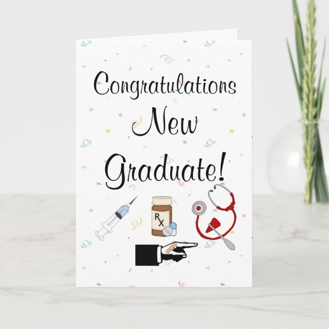 Carte Nouvel humour de Diplômé-Infirmière de (Devant)