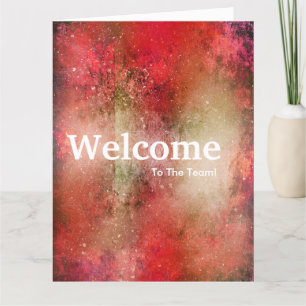 Carte Nouvelle aquarelle d'accueil des employés