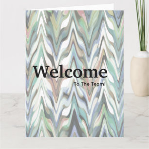 Carte Nouvelle aquarelle d'accueil des employés