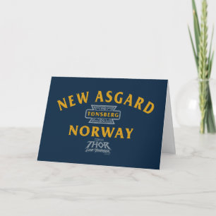 Carte Nouvelle Asgard Norvège Souvenir graphique