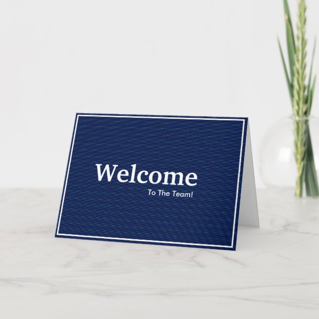 Carte Nouvelle bienvenue aux employés (Devant)