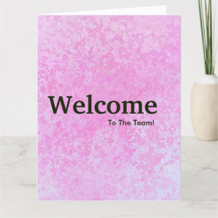 Carte Nouvelle bienvenue aux employés
