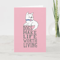 Nouvelle fiche de voeux Félicitations Chien