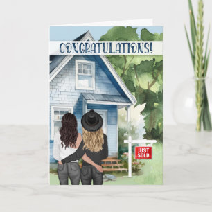 Carte Nouvelle maison Félicitations Couple lesbien Coupl