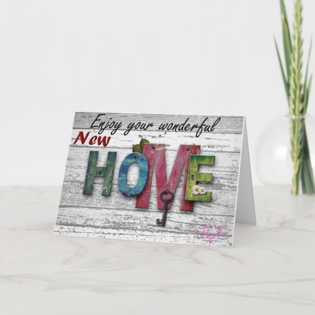 CARTE ***NOUVELLE MAISON**** SI HEUREUX POUR VOUS ! ! !  (Devant)