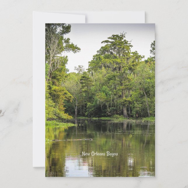 Carte Nouvelle-Orléans, Louisiane, bayou, (Devant)