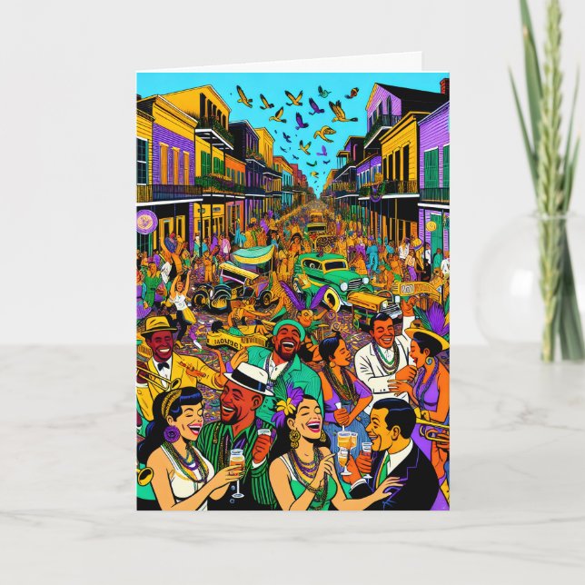 Carte Nouvelle-Orléans, Louisiane Souhaitant que vous so (Devant)