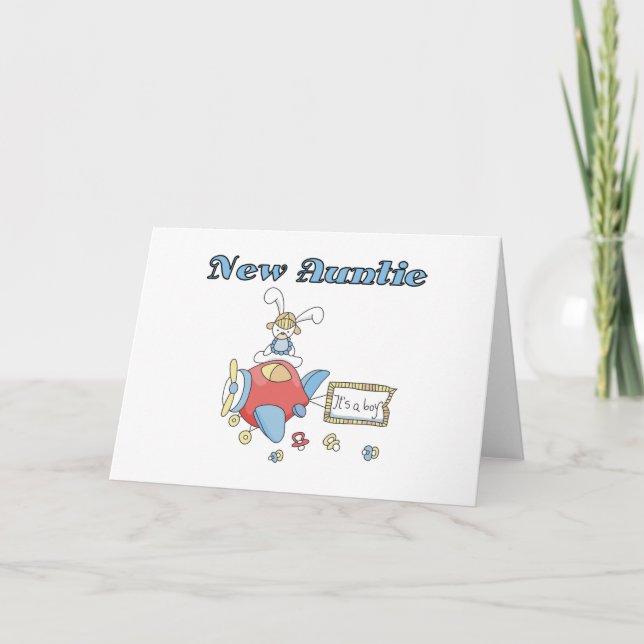Carte Nouvelle tante - T-shirts et cadeaux d'avion (Devant)