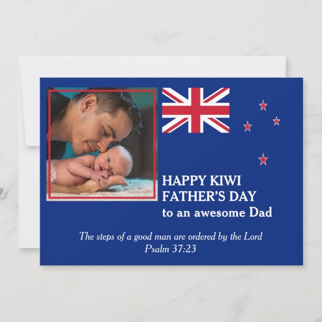 Carte NOUVELLE-ZÉLANDE Happy Fête des pères BEAU PAPA (Devant)