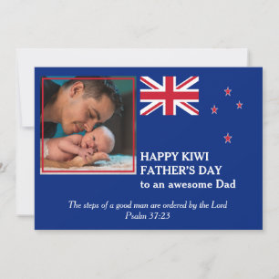 Carte NOUVELLE-ZÉLANDE Happy Fête des pères BEAU PAPA