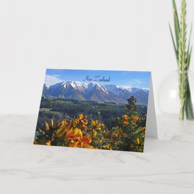 Carte Nouvelle-Zélande, paysages à couper le souffle, (Devant)