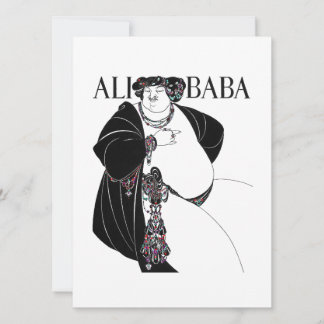 Carte Nouveu Ali Baba par Aurbrey Beardsley