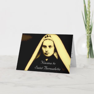 Carte Novena à Saint Bernadette