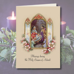 Carte Novena catholique St Andrew de Noël d'avènement